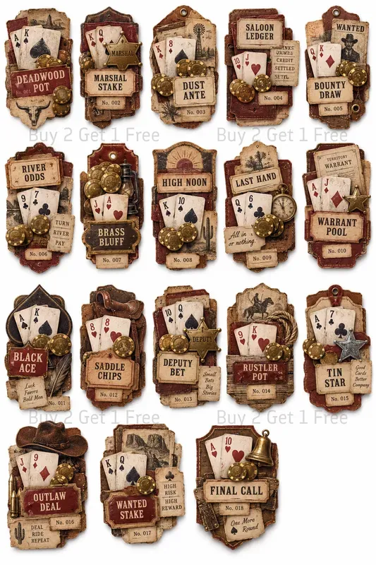 Printable Card World Ephemera Collections