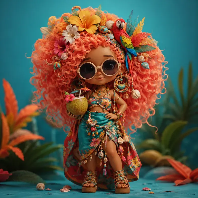 Whimsical Boho Doll Character Collections