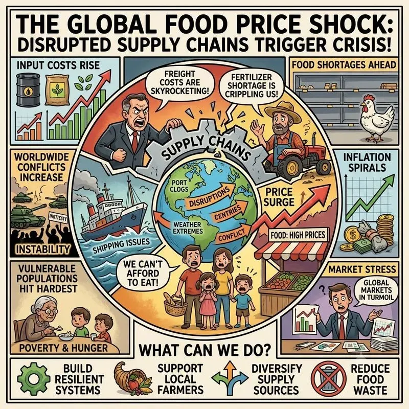 Global Crisis Comic Infographics