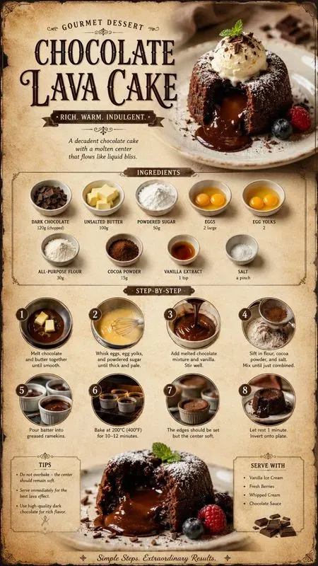 Vintage Recipe Infographic Posters