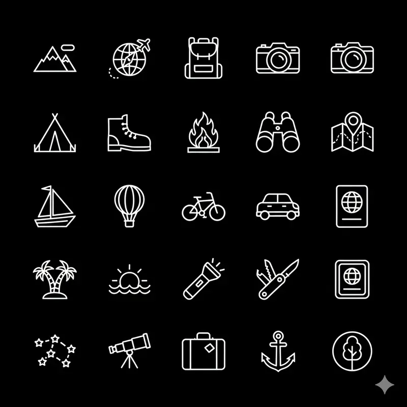 25 Modern Minimalist Ui Icons