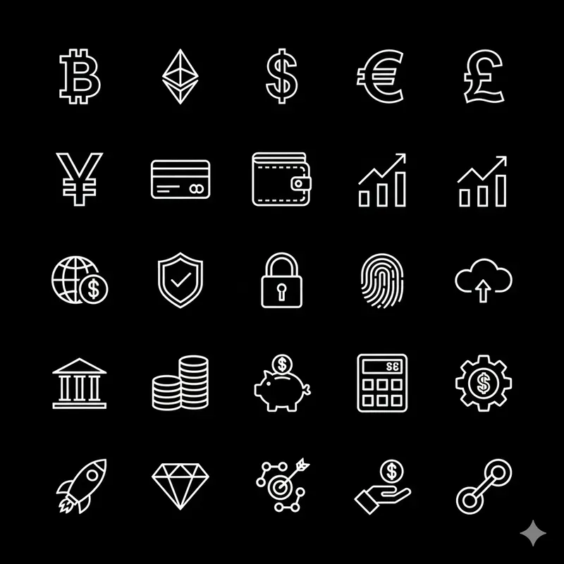 25 Modern Minimalist Ui Icons