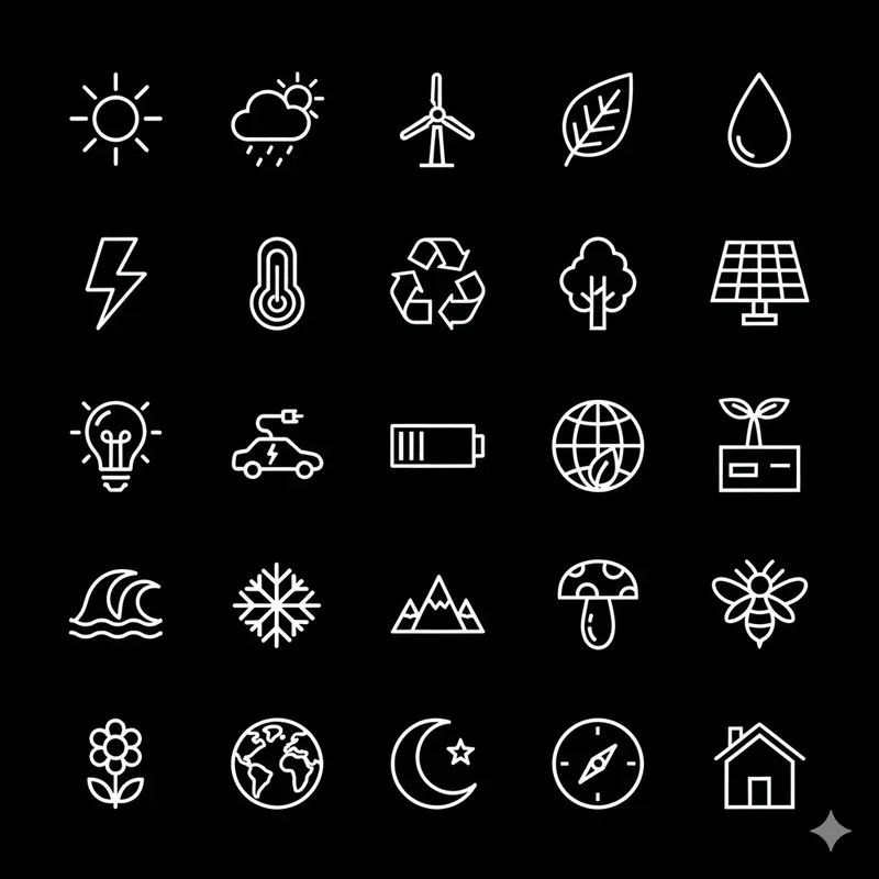 25 Modern Minimalist Ui Icons