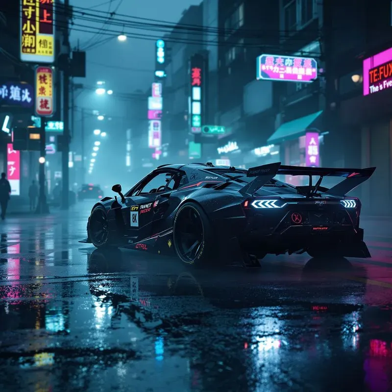 Cinematic Scifi Cyberpunk Scene Designs