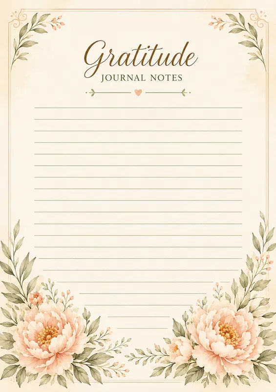 Floral Watercolor Notes Planners