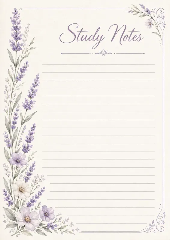 Floral Watercolor Notes Planners