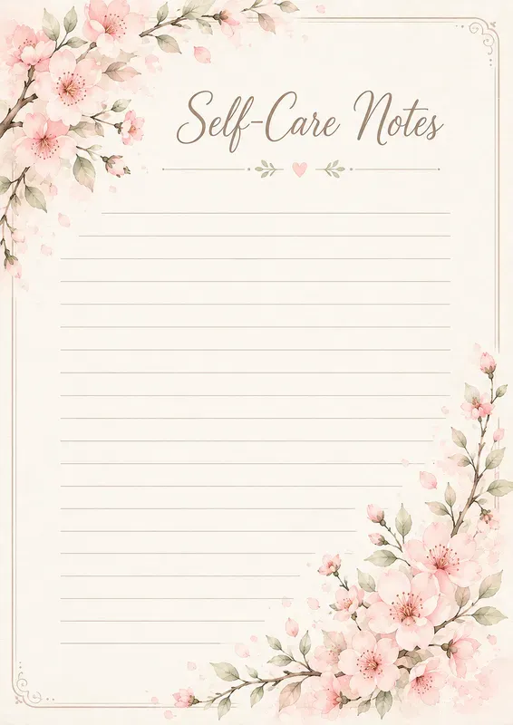 Floral Watercolor Notes Planners