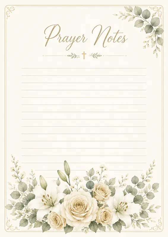 Floral Watercolor Notes Planners