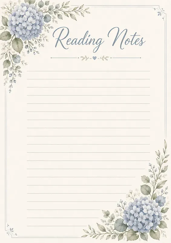 Floral Watercolor Notes Planners