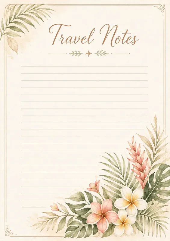Floral Watercolor Notes Planners
