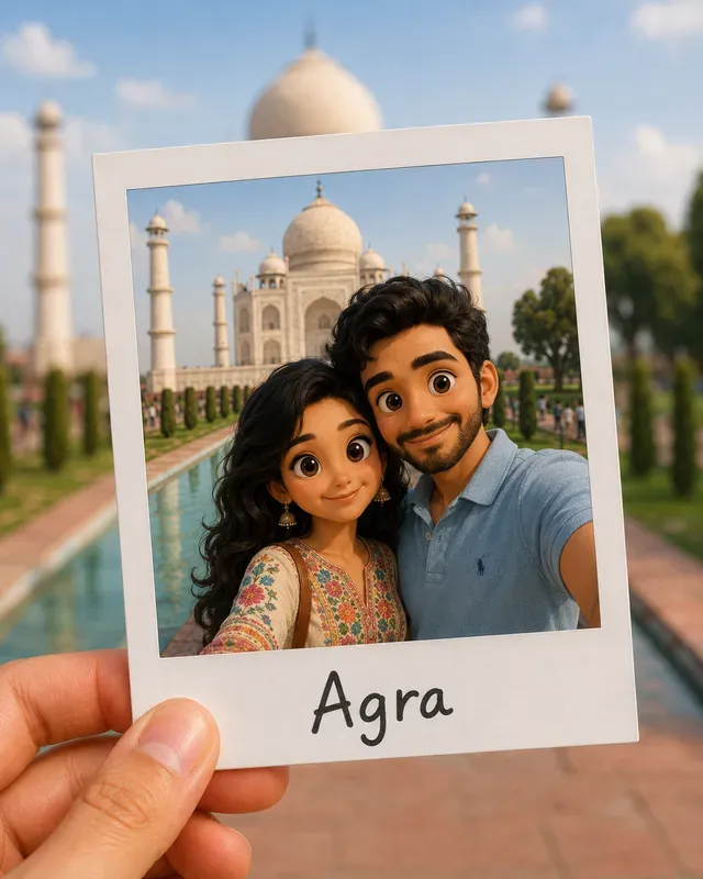Cute 3D Couple Travel Instax Photo Albums