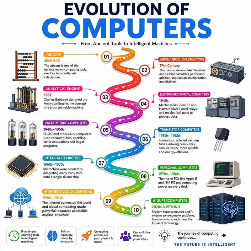 Evolution Timeline Infographics