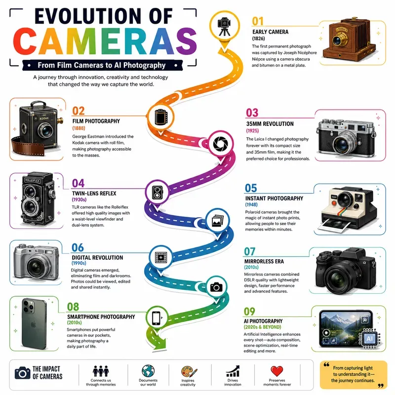 Evolution Timeline Infographics