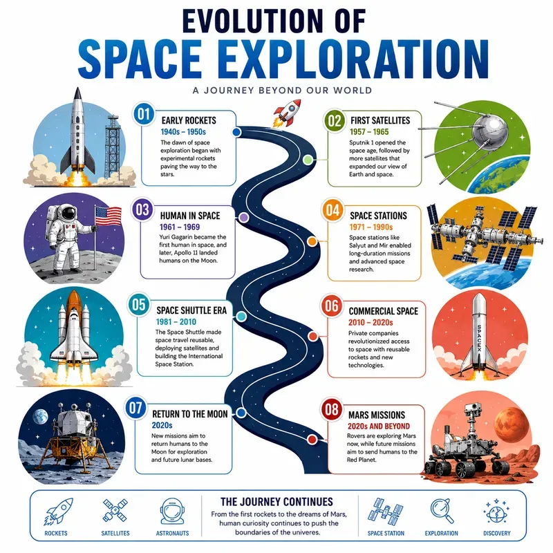 Evolution Timeline Infographics