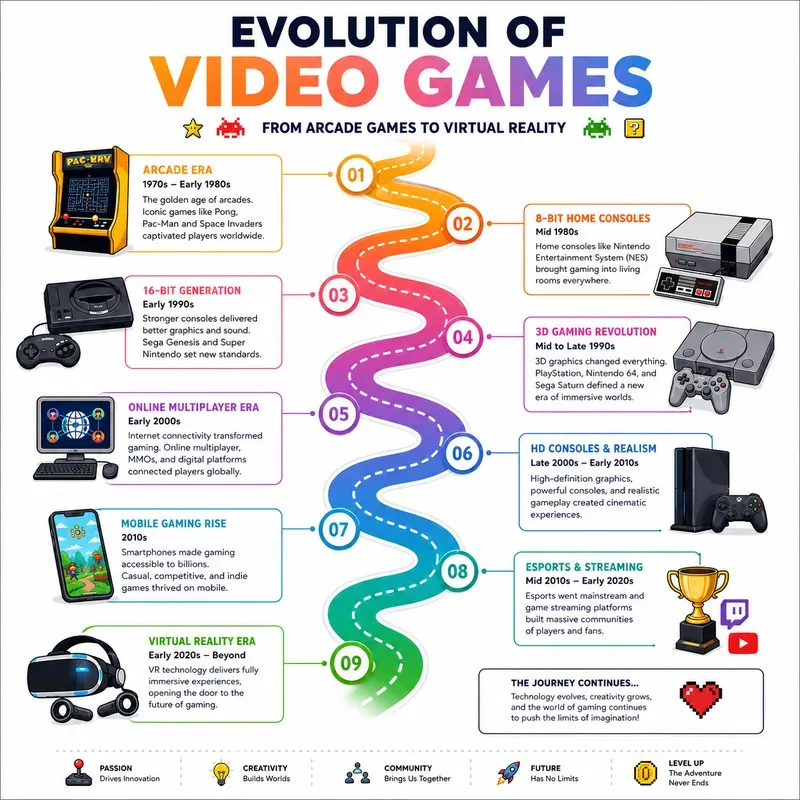 Evolution Timeline Infographics
