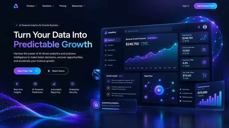 Modern Saas Web App UIux Hero Sections