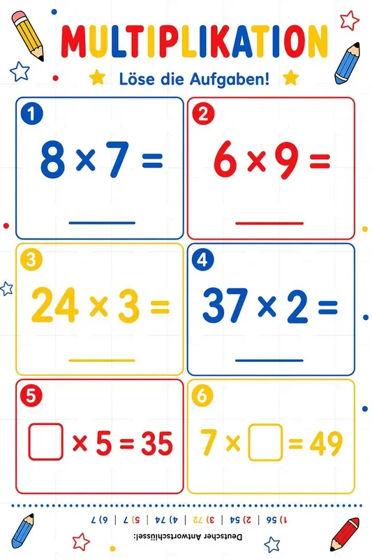 Kids Educational Math Worksheets