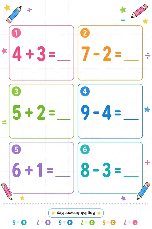 Kids Educational Math Worksheets