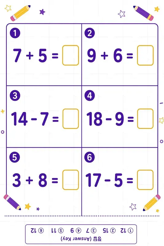 Kids Educational Math Worksheets