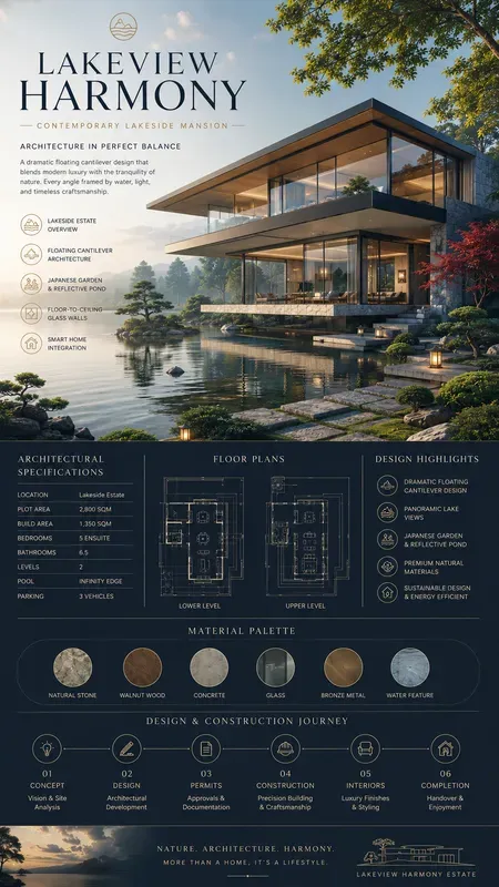 Luxury House Infographic Posters