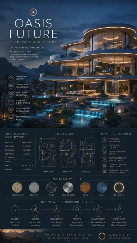 Luxury House Infographic Posters