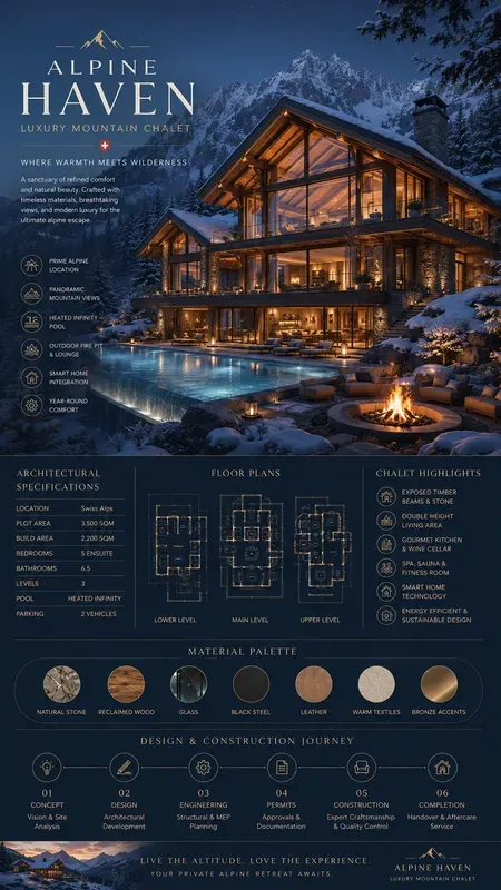 Luxury House Infographic Posters
