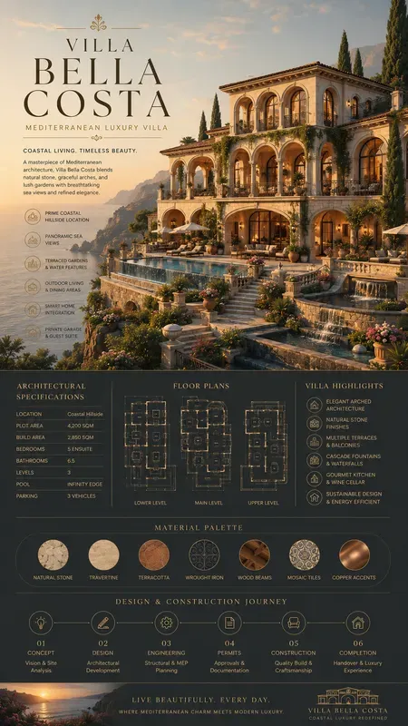 Luxury House Infographic Posters