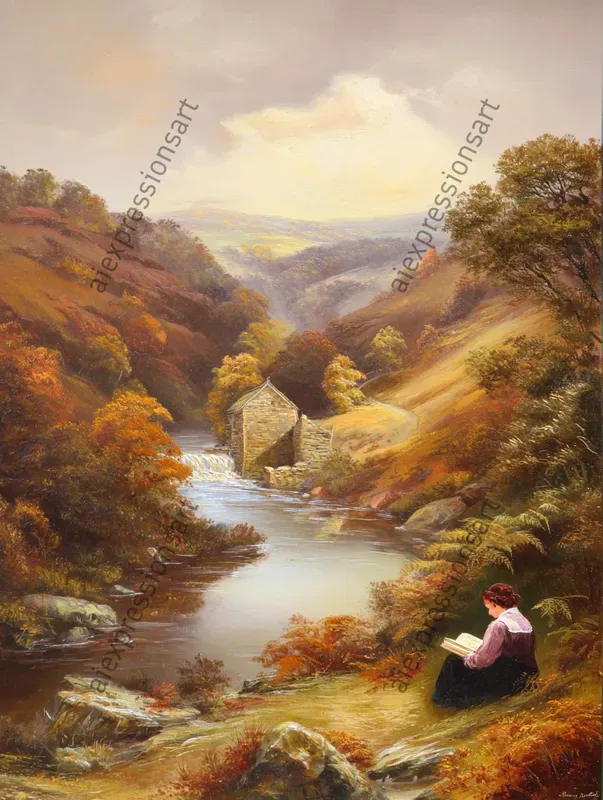 Victorian Pastoral Oil Paintings
