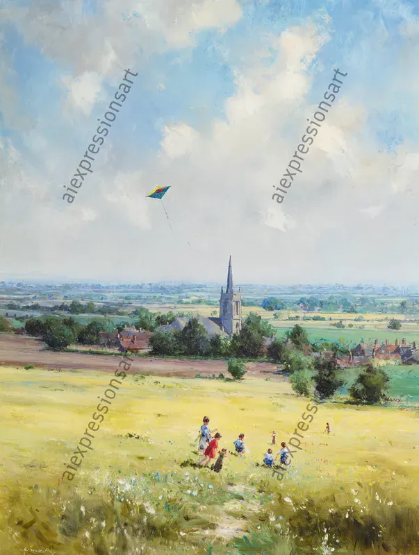 Victorian Pastoral Oil Paintings