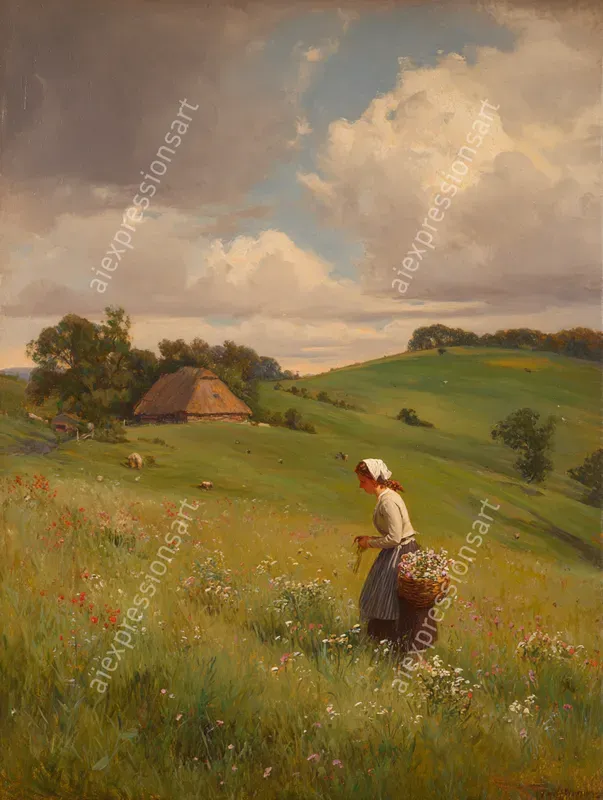Victorian Pastoral Oil Paintings