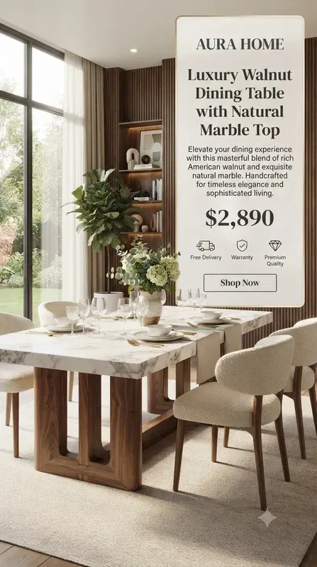 Luxury Furniture Ecommerce Posters