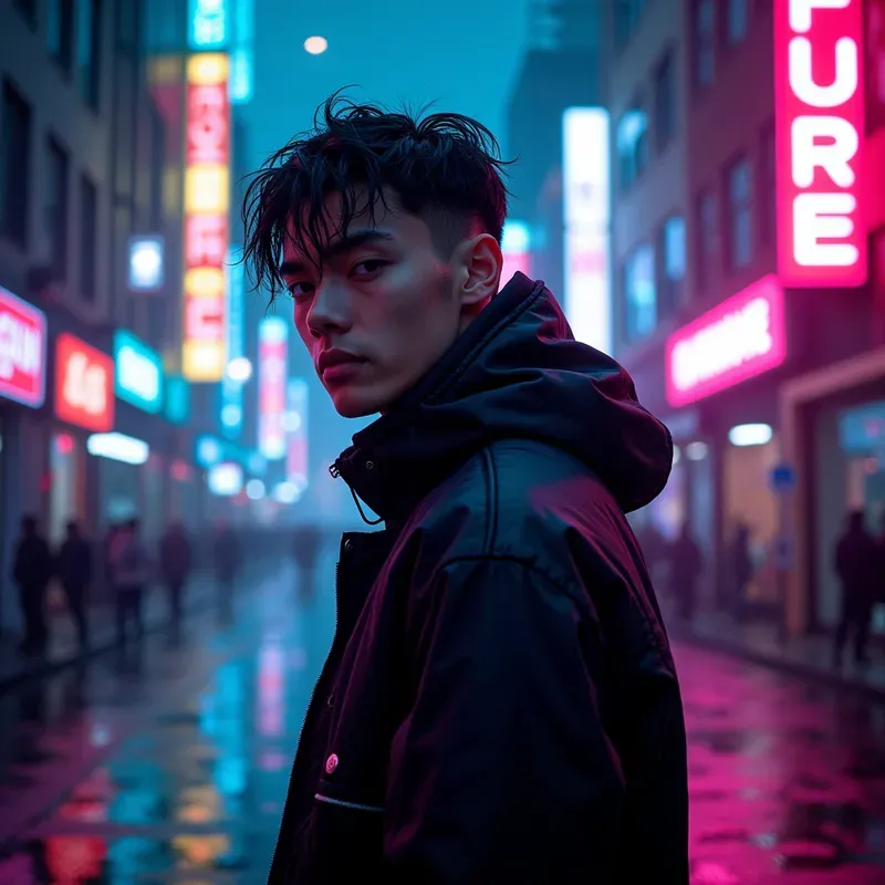 Neon Typography Fashion Posters