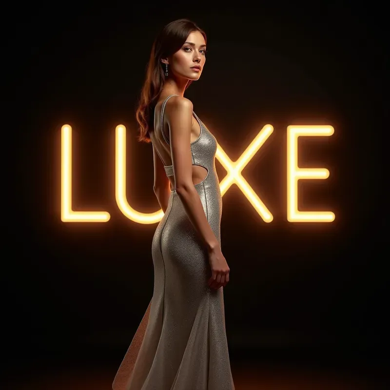 Neon Typography Fashion Posters