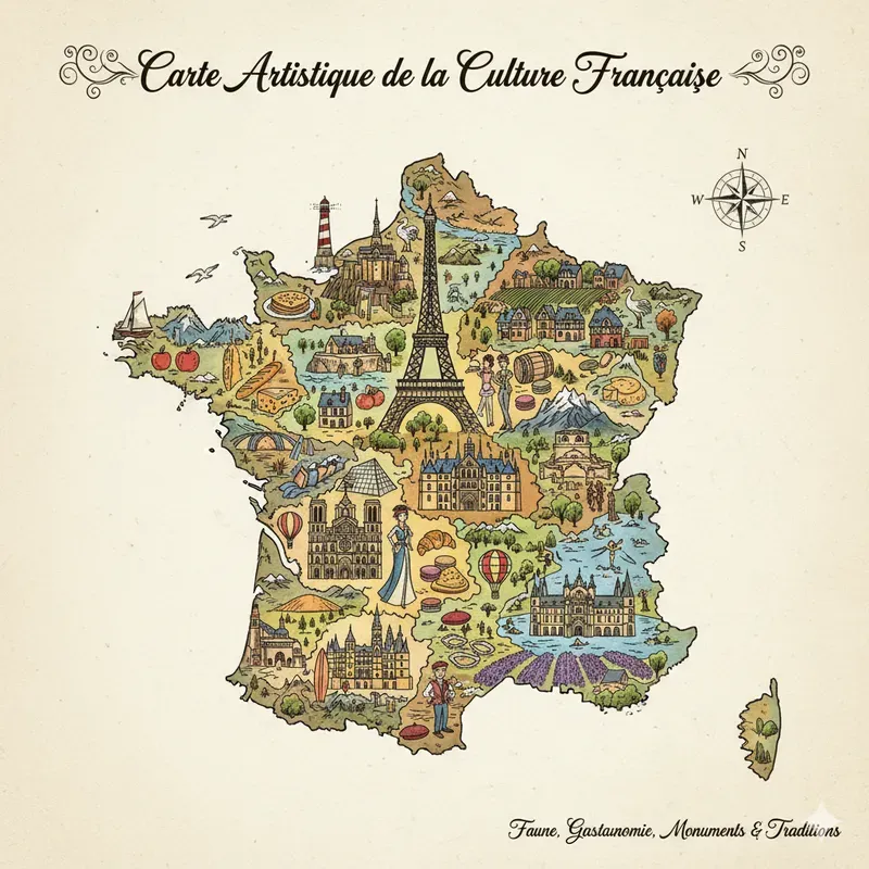 Cultural Map Art Of The World