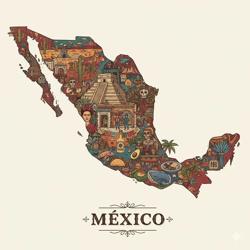 Cultural Map Art Of The World
