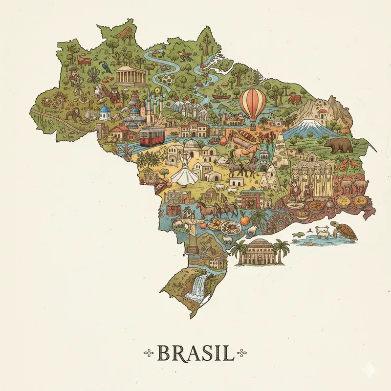 Cultural Map Art Of The World