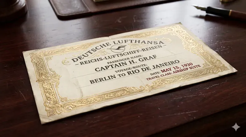 Ornate Vintage Travel Tickets Boarding