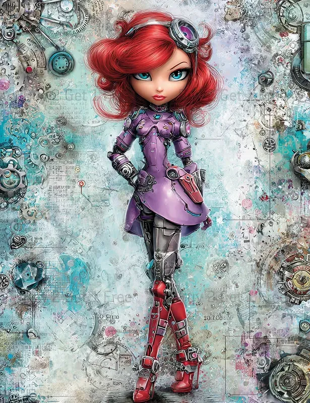 Alice In Cyberpunk World Junk Journals