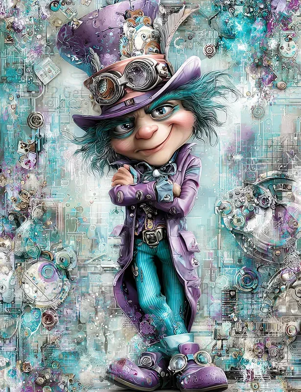 Alice In Cyberpunk World Junk Journals