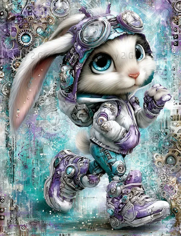 Alice In Cyberpunk World Junk Journals