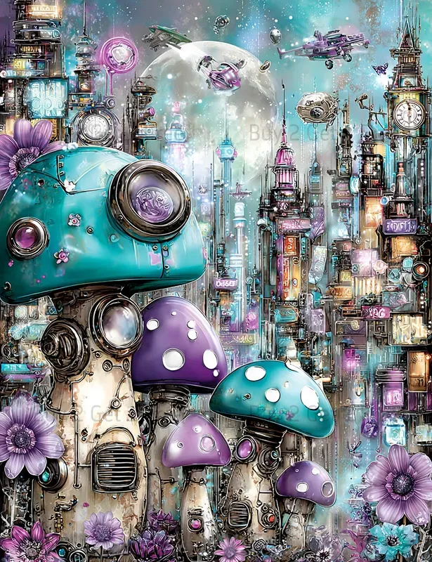 Alice In Cyberpunk World Junk Journals