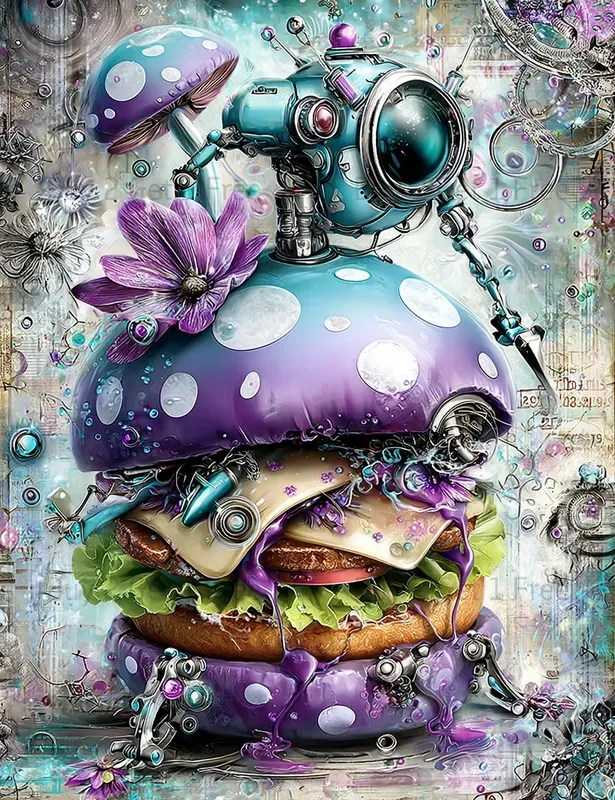 Alice In Cyberpunk World Junk Journals