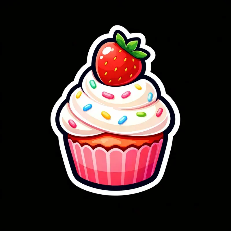 Cute Cartoon Sticker Icons Emoji Style