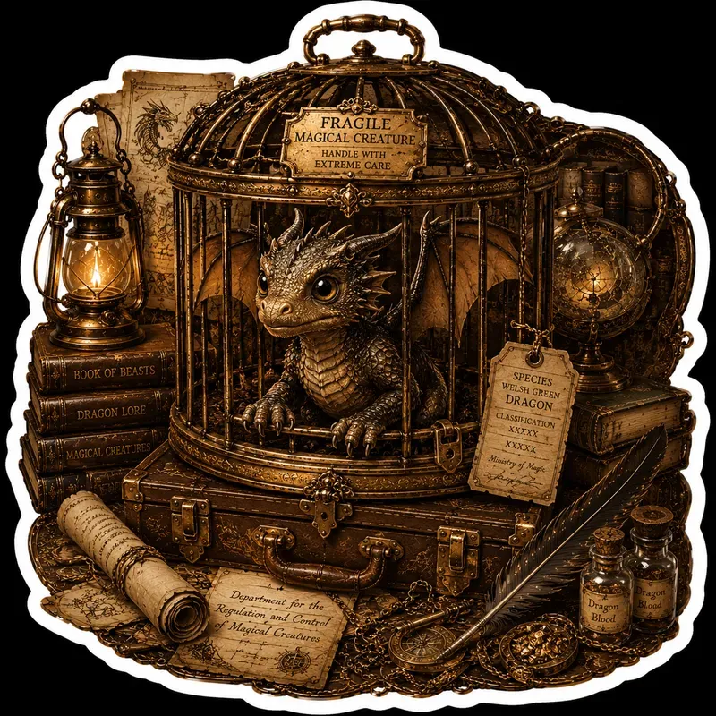 Vintage Wizard Sticker Collections