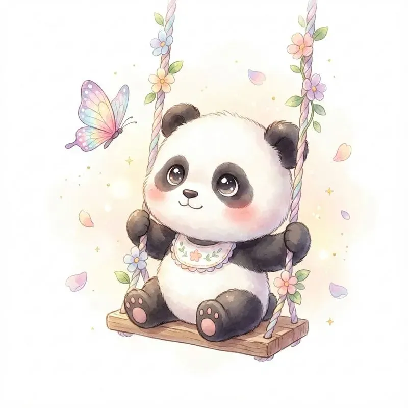 Magical Kawaii Baby Animals On Floral