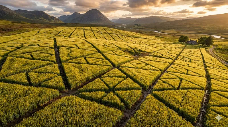 Ue5 Aerial Rice Field Drone Visuals