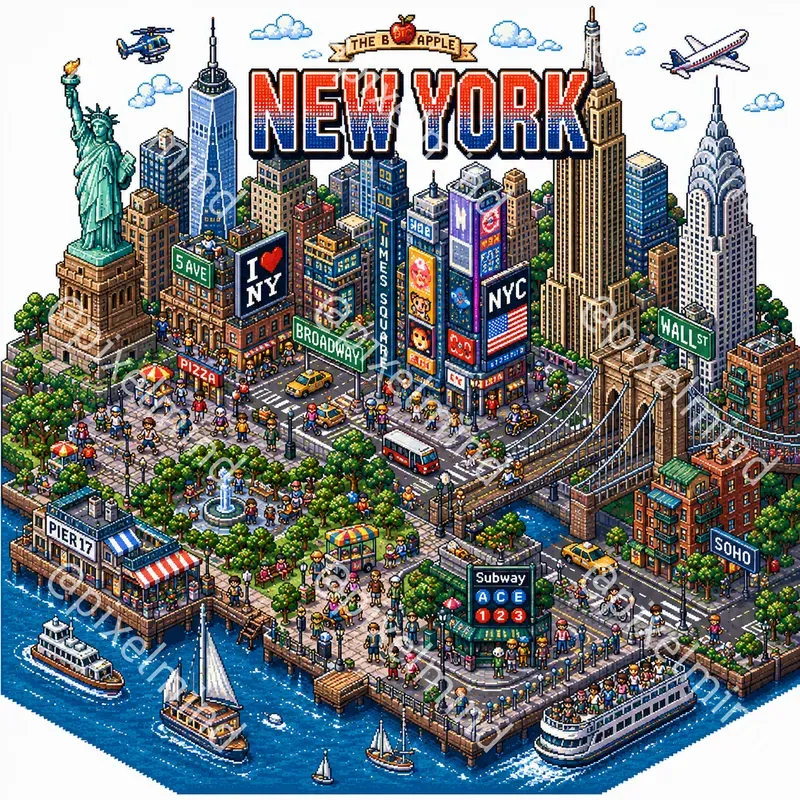 Pixel Travel World Generator