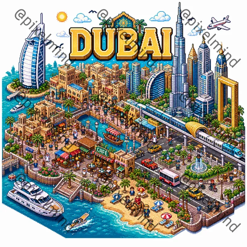 Pixel Travel World Generator