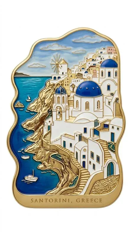 Luxury Enamel Travel Magnets Any City
