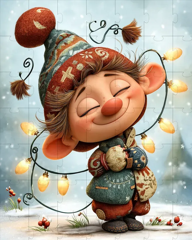 Birthday Gnome Watercolor Clipart